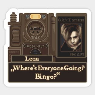 Resident Evil 4 Pixel Art Sticker